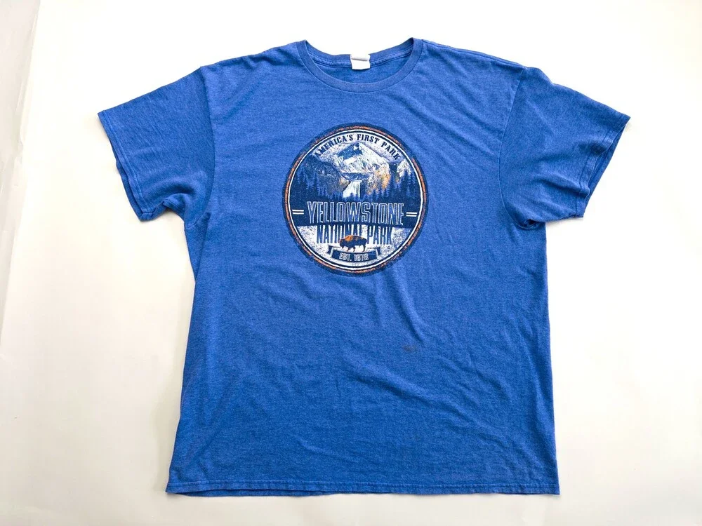 VTG Yellowstone National Park T-Shirt Mens Extra Large Delta Pro Weight Graphic